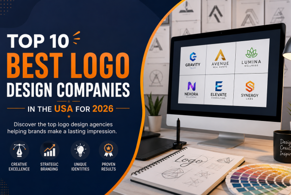 Top logo design companies in the USA for 2026 including modern branding agencies and emerging creative studios like Dot Impact